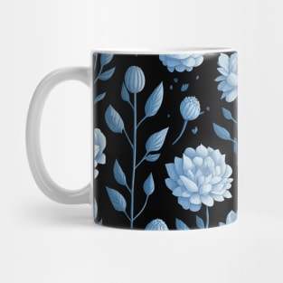 Seamless pattern with blue flowers Mug